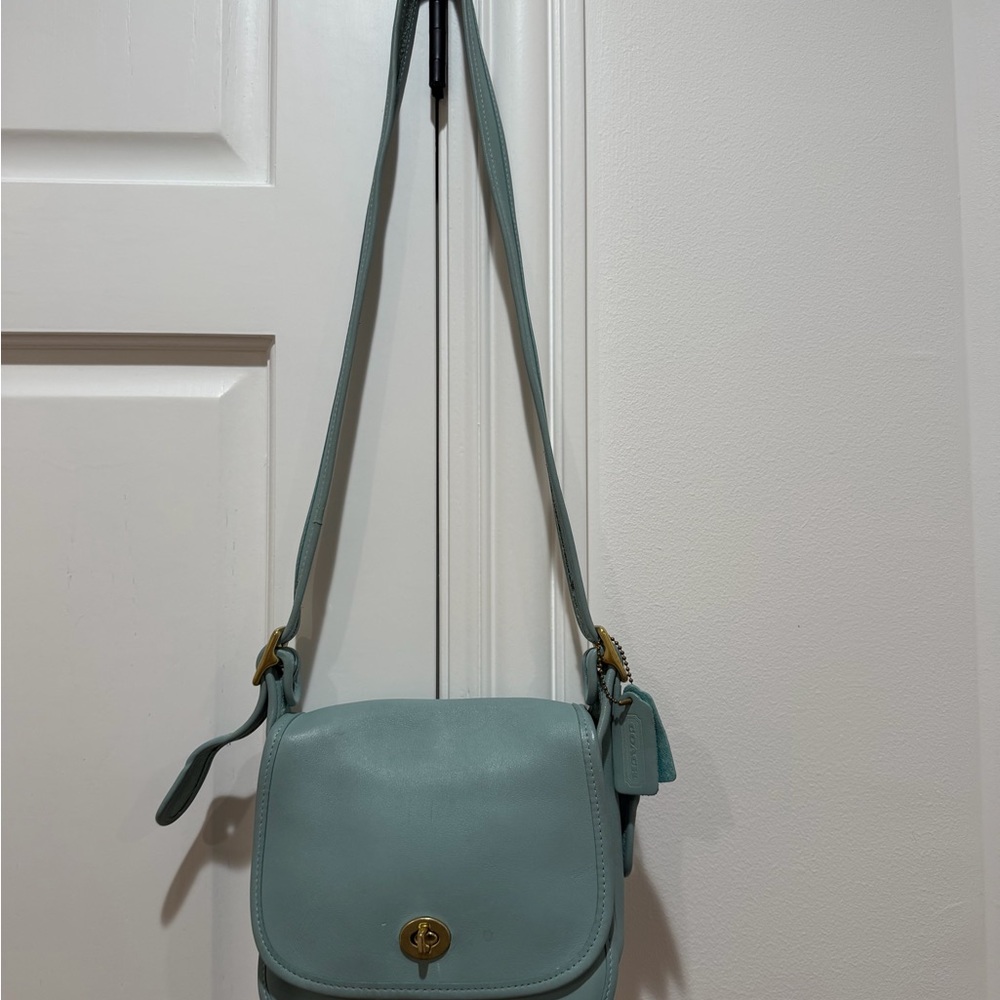 COACH - Vintage Dust Blue/ Aqua Purse
- LEGACY FLAP BAG 1997
